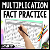 Multiplication Facts Practice (Times Tables Multiplication