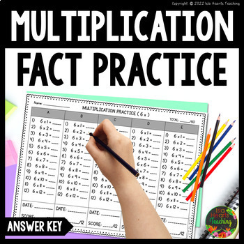 Preview of Multiplication Facts Practice (Times Tables Multiplication Drills)