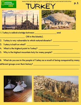 Preview of Read and Travel:   Turkey