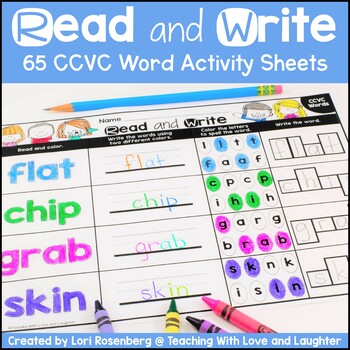 Read and Write CCVC Words by Teaching With Love and Laughter | TpT