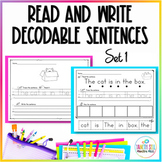 Read and Write Simple Decodable Sentences Set 1 | Fun Phonics