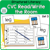 Read and Write the Room CVC Phonics Scoot Short e