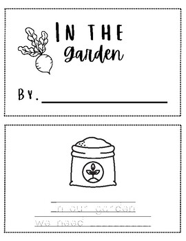 Preview of Read, color and trace to learn about starting a garden