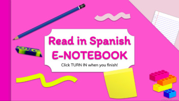 Preview of Read in Spanish - Complete lesson for synchronous and asynchronous learning