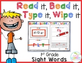 Sight Words 1st Grade: Read it, Bead it, Type it, Wipe it