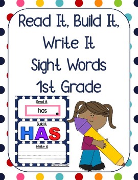 Preview of Read it, Build it, Write it Sight Words 1st Grade