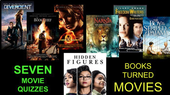 Preview of Movie Quiz/Guides: SEVEN Books that Became Movies $$$BUNDLE $$$