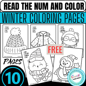 Winter Coloring & Puzzle Pages: Free Printable Winter-Themed