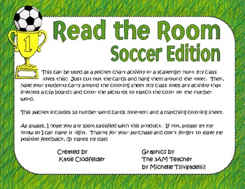 Read the Room-Soccer Edition by Katie Clodfelder | TPT