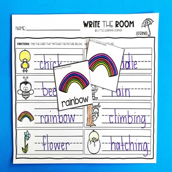 Write the Room - Spring Writing Center by Little Learning Corner