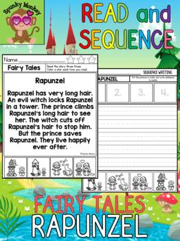 Preview of Read the Story and Sequence - Fairy Tales - RAPUNZEL