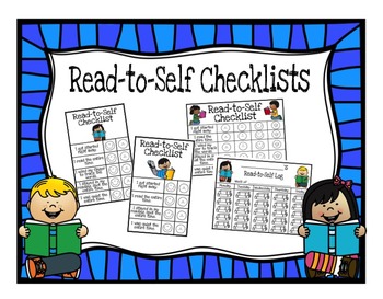 Preview of Read-to-Self Checklists, Sticker Charts, and Weekly Logs!