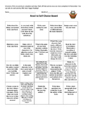 Read to Self Choice Board (Daily 5)