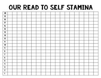 Read to Self Stamina Chart by The Joys in Mrs Johnson's Room | TpT