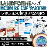 Read! with Landforms and Bodies of Water Reading Passages 