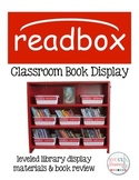 Readbox Classroom Library Display and Book Review