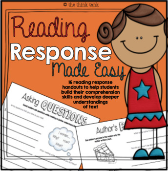 Preview of Reading Comprehension Response Made Easy