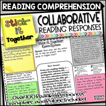 Preview of Reading Comprehension Questions Collaborative Reading Responses