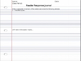 Reader Response Journal