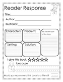Reader Response Packet: Characters, Setting, Type of Book,