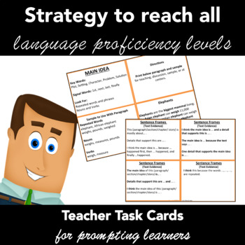 Preview of Reader Response Prompts - Teacher Task - Cards Cross-Curricular
