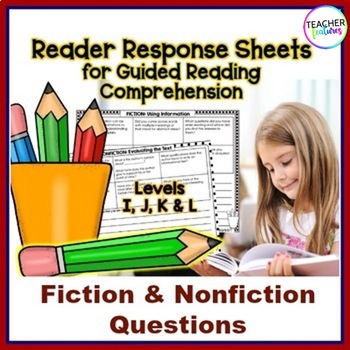 Preview of Guided Reading Response Journal Prompts + EASEL Activities LEVELS I, J, K, L