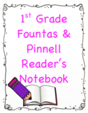 Reader's Notebook: 1st Grade (Fountas and Pinnell)