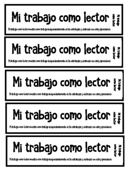 Reader's Notebook Tabs in Spanish by Toni Slavik-Trusty | TPT