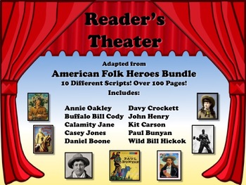 Preview of Reader's Theater AMERICAN FOLK HEROES Bundled Set!  Great for American History!