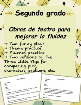 Preview of Spanish Reader's Theater (Retelling of "TheThree Little Pigs", compare/contrast)