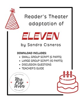 Preview of Middle School Reader's Theater: Eleven by Sandra Cisneros