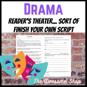Preview of Reader's Theater/ Improv One Page Scripts for Middle & High School Drama