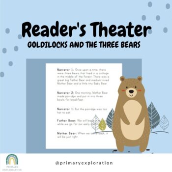 Preview of Reader's Theater Pack- Goldilocks And The Three Bears - Grade 1, 2, 3, 4, Rubric