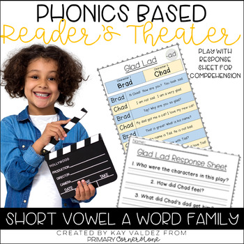 Preview of Reader's Theater-Phonics Centers-Short Vowel A-Word Families