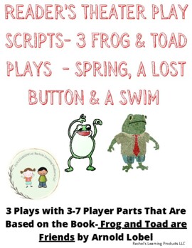 Preview of Reader's Theater Play Scripts- 3 Frog & Toad Plays