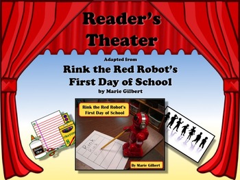 Preview of Reader's Theater RINK THE RED ROBOT'S FIRST DAY OF SCHOOL  - VERY FUN & WACKY!