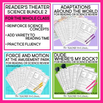 Preview of Reader's Theater Science Bundle 2 | Adaptations, Physics, Weathering & Erosion