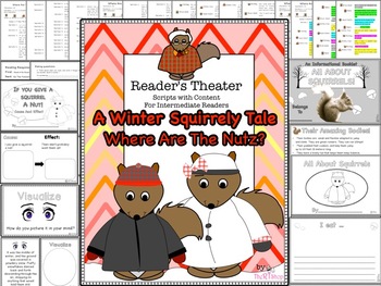 Preview of Reader's Theater Script: A Winter Tale, Squirrels, Reading Strategies Activities