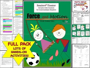 Preview of Reader's Theater Script: Force and Motion, Full Pack, Lots of Fun Activities