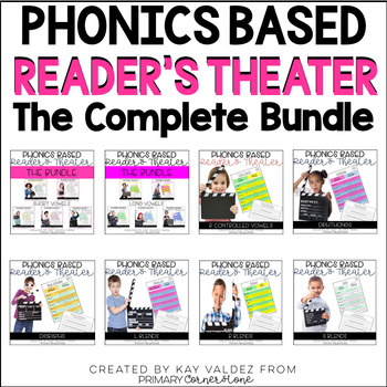 Reader's Theater Script Growing Bundle-Phonics Center-Fluency Practice-Year Long
