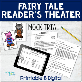 Preview of Reader's Theater Script - Fairy Tale Mock Trial for the Wolf of 3 Little Pigs