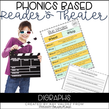 Preview of Reader's Theater Script-Phonics Centers-Digraphs-Fluency Practice-