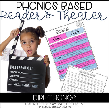 Preview of Reader's Theater Script-Phonics Centers-Diphthongs-Fluency Practice-