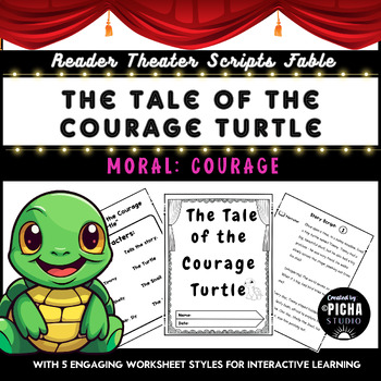 Preview of Reader's Theater Scripts Fables Moral – Courage & Activities for Grades 3-7