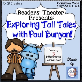 Preview of Reader's Theater:  Tall Tale of Paul Bunyan (differentiated scripts!)