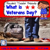 Reader's Theater: What is Veterans Day? (leveled play for 