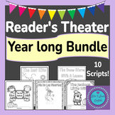 Reader's Theater Year long Bundle | Reading Fluency | 10 Scripts