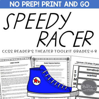 Preview of Speedy Racer - Reader's Theater Scripts and Activities for Grades 4-7