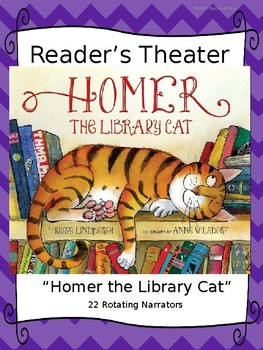 Preview of Reader's Theater for "Homer, the Library Cat" by Reeve Lindbergh
