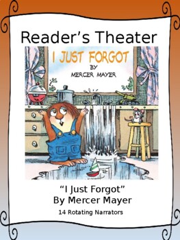 Preview of Reader's Theater for I JUST FORGOT by Mercer Mayer